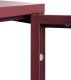 Szafka ze szklanymi drzwiami NEWPORT Metal 115 cm Bordowy 7