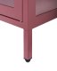 Szafka ze szklanymi drzwiami NEWPORT Metal 115 cm Bordowy 8