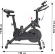 Rower treningowy cardio domowy stacjonarny Bauerkraft koło zamachowe 4kg szary 13