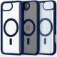 Hello Case Etui do Apple iPhone 16e (Do Magsafe, Przezroczyste, Granatowe) Szkło 9H 1