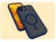 Hello Case Etui do Apple iPhone 16e (Do Magsafe, Przezroczyste, Granatowe) Szkło 9H 2