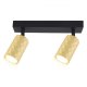 Kinkiet GU10 LED Glamour ruchomy x2 czarny+złoty 2