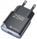 Ładowarka sieciowa do telefonu Forcell F-Energy Ultra Slim GaN III USB C PD QC4.0 3A 25W B125101-E czarna 1