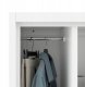Metalowa szafa gospodarcza AGNES, 500 x 1850 x 500 mm, biała 6