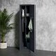 Metalowa szafa gospodarcza AGNES, 500 x 1850 x 500 mm, antracyt 2