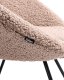Krzesło do jadalni RACHEL Boucle Beżowoszary 8