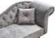 Szezlong welurowy prawostronny szary LATTES II 7