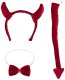 Zestaw akcesoriów diabełka czerwony 1