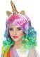 Tęczowa peruka z opaską jednorożca 1