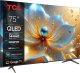 TCL 4K QLED TV | 75T8C | 75 | Smart TV | Google TV | Black 6