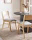 Zestaw 2 krzeseł do jadalni ENOLA Drewno Jasnoszary 2
