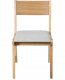 Zestaw 2 krzeseł do jadalni ENOLA Drewno Jasnoszary 5