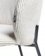 Zestaw 2 krzeseł do jadalni MILES Sztruks Złamana biel 8