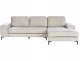 Narożnik dla 4 osób KIRUNA Welur Jasnobeżowy Lewostronny 1
