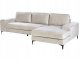 Narożnik dla 4 osób KIRUNA Welur Jasnobeżowy Lewostronny 4
