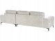 Narożnik dla 4 osób KIRUNA Welur Jasnobeżowy Lewostronny 5