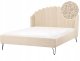 Łóżko Boucle AMBILLOU 160 x 200 cm Beżowy 1
