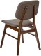 Zestaw 2 krzeseł do jadalni ELAINE Drewno Ciemny brąz/ beżowoszary 7