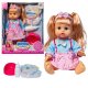 Lalka w różowej sukience z 3 akcesoriami - mówi, śmieje się i siusia 1