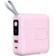Mobile Origin Powerbank & Travel Charger, Lightning/USB-C Cable, MagSafe/AW/iPhone Compatible, pink 6