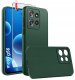 krainaGSM Etui Zielone Matowe Silikon Slim do Motorola G56 5G + SZKŁO 9H 1