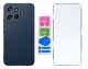 krainaGSM Etui Granatowe Matowe Silikon Slim do Motorola G86 | G86 Power + SZKŁO 9H 6
