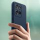 krainaGSM Etui Granatowe Matowe Silikon Slim do Motorola G86 | G86 Power + SZKŁO 9H 7