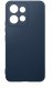 krainaGSM Etui Granatowe Matowe Silikon Slim do Motorola G86 | G86 Power + SZKŁO 9H 8