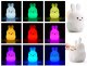 Silikonowa lampka nocna Królik led rgb 11