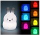 Silikonowa lampka nocna Królik led rgb 13