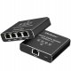 Rozdzielacz splitter Ethernet mini SWITCH 1x4 RJ45 | 1000Mb/s | USB-C | Aluminium 2