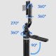 Statyw 163cm Selfie Stick Auto Tracking + Pilot Do Telefonu / Ulanzi / Tt23 6