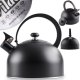 Czajnik z gwizdkiem stalowy czarny 3 l 6