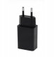 Denmen Ładowarka sieciowa USB + kabel USB - Typ-C 2.4A 12W Czarny DC01TB 1