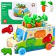 LeanToys Auto Edukacyjne Drewniane Sorter Kształty Układanka Labirynt 1