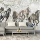 Fototapeta Winylowa Konie Vintage Do Sypialni Salonu 416x254 2