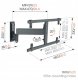 Vogel's TVM 3665 Full Motion TV-seinateline, musta 3
