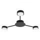 Żyrandol LED GX53 Zibo x3 65cm czarny 3