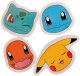 POKÉMON 4-pack erasers - 4 shaped erasers, packed in acetate box with eurohole (size of box 5.2 x 16 cm) 1
