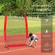 Vevor Siatka sportowa 2x1,4m przenośna baseball piłka nożna siatkówka ogród 6
