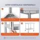 Stół blat roboczy nierdzewny 76x91cm 4 kółka stal gastronomia mobilny 8
