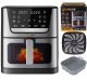 AIR FRYER FRYTKOWNICA BEZTŁUSZCZOWA DUŻA MISA XXL 8L 1800W PANEL DOTYKOWY 2
