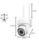 KAMERA WIFI IP SMART ZEWNĘTRZNA OBROTOWA FULL HD 2MP 1080p ZOOM 4x DETEKCJA 7