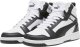 Puma Buty dla dzieci Rebound V6 Mid biało-czarne 393831 01 38,5 2