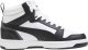 Puma Buty dla dzieci Rebound V6 Mid biało-czarne 393831 01 38,5 5