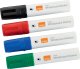Nobo Glide whiteboard marker bred skrå spids 10 mm hurtigttørrende blæk, pakke/4 stk. Assorteret 1