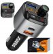 Najmocniejszy Transmiter Bluetooth Fm Samochodowy Ładowarka 36W Qc3.0 Usb-C 9