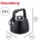 Klausberg CZAJNIK STALOWY Z GWIZDKIEM 2,5L KLAUSBERG KB-7915 13