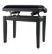 Thomann KB-15BM Piano Bench Velor, Black 12