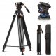 Monopod Profesjonalny Statyw Filmowy do Filmowania VIDEO Głowica Olejowa K&F192cm / KF09.148V1 2